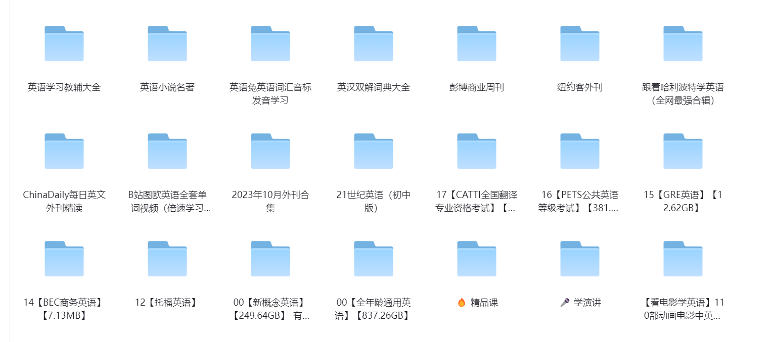图片[1] • 英语学习-BEC商务英语小说名著-英语发音学习-英语等级考试-资格考试教辅大全下载 • BUG软件